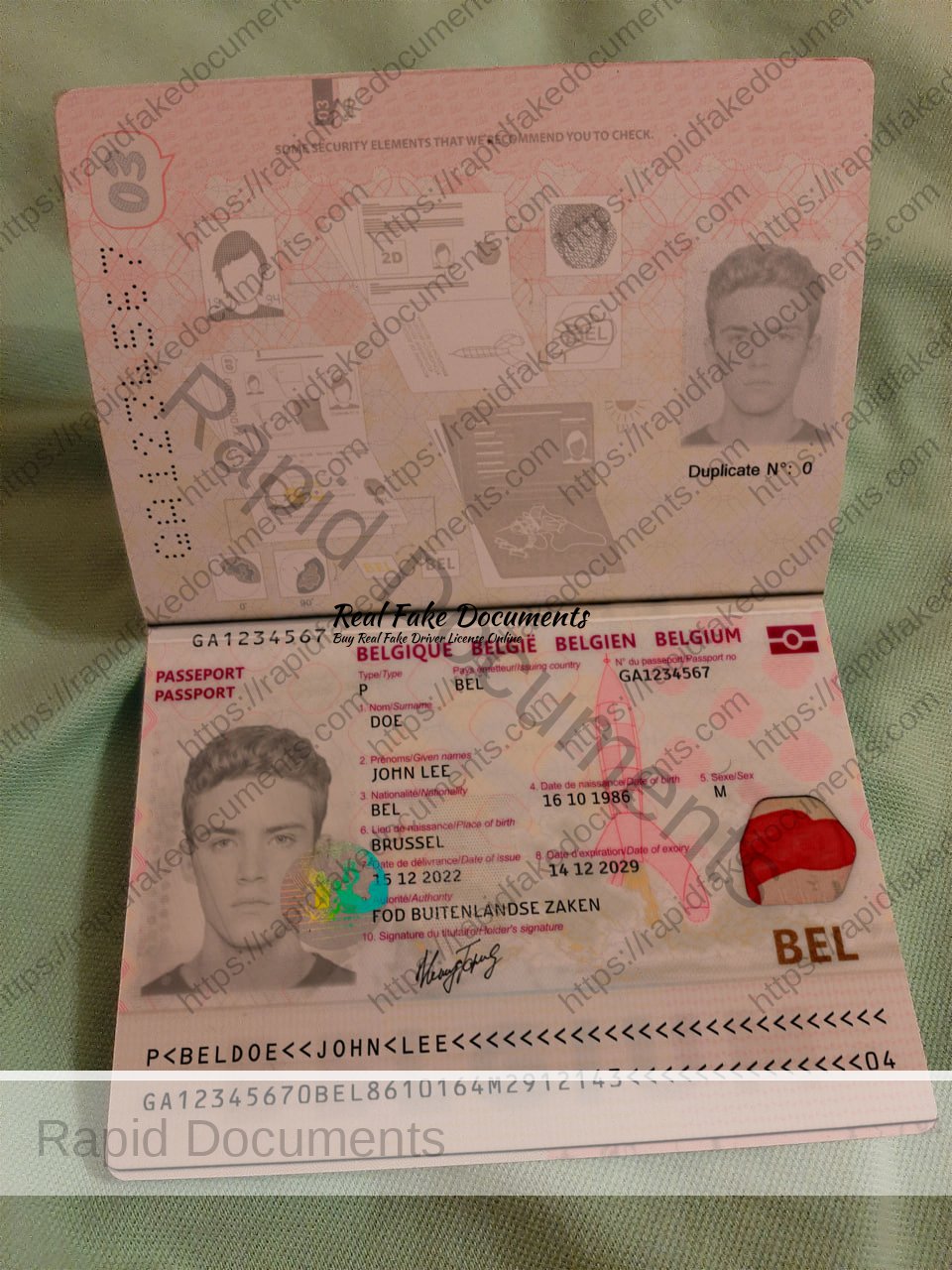 Belgium Passport