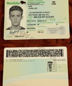 Canada Manitoba Driver's Licence