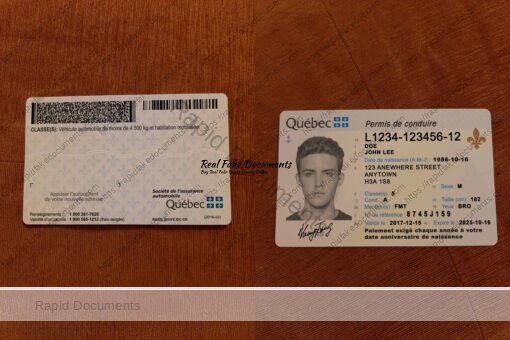 Canada Quebec Driver License