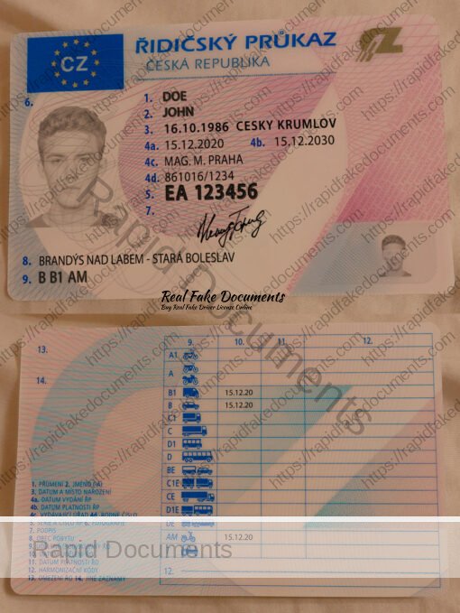 Czech Republic Driver's License