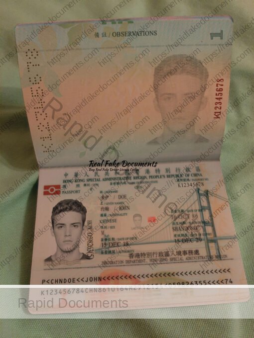 Hong Kong passport