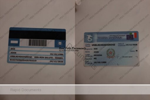 Italy health insurance card