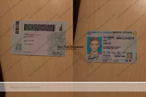 USA New Hampshire Driver License