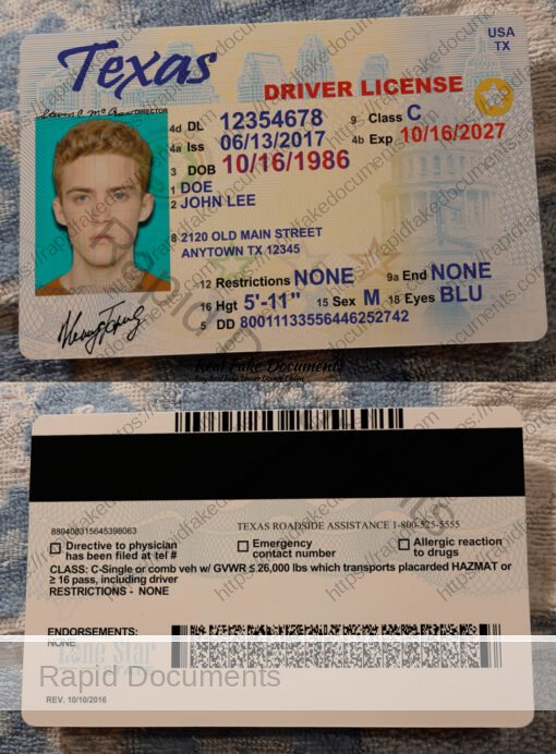 USA Texas Driver License