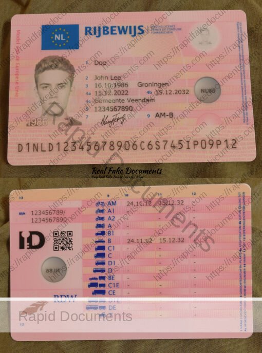 Netherlands Driving License